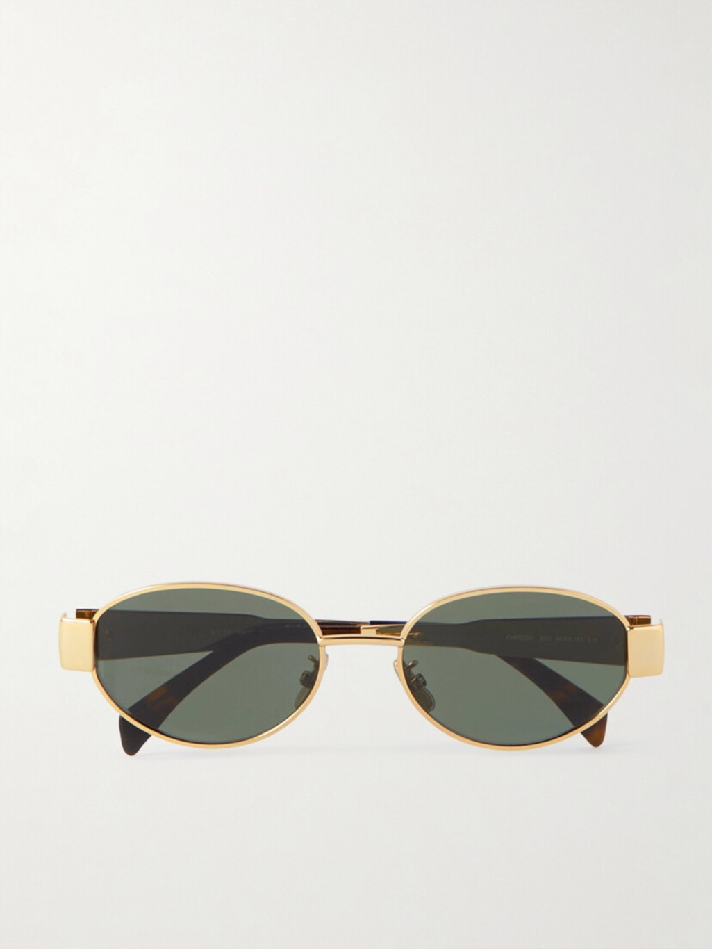 Celine Gold Frame Oval Sunglasses